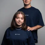 FTMO embroidered logo T-shirt | Navy Blue - Image 2